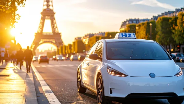Les taxis à hydrogène en France : flotte Hype